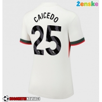 Ženske Nogometnih dresov Chelsea Moises Caicedo #25 Gostujoči 2025-26 Kratki rokavi